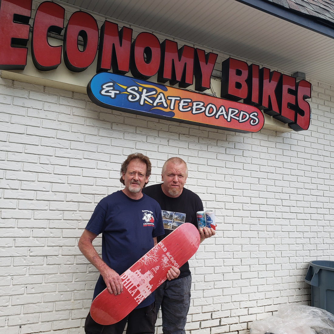 It was nice to see my old friend Charlie at Economy Bike & Skateboard Shop.