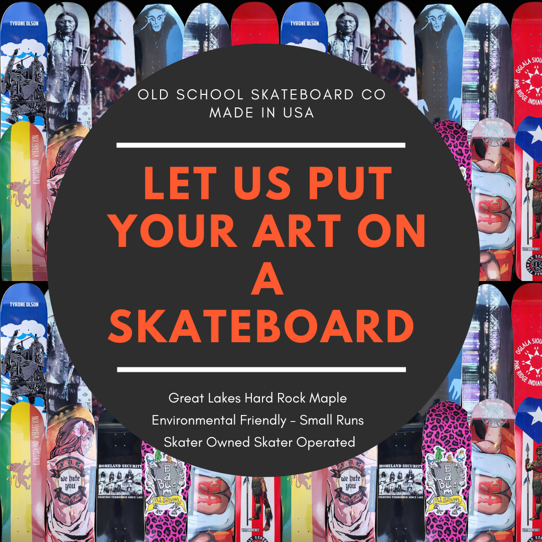 Custom Graphic Skateboard Deck by Old School