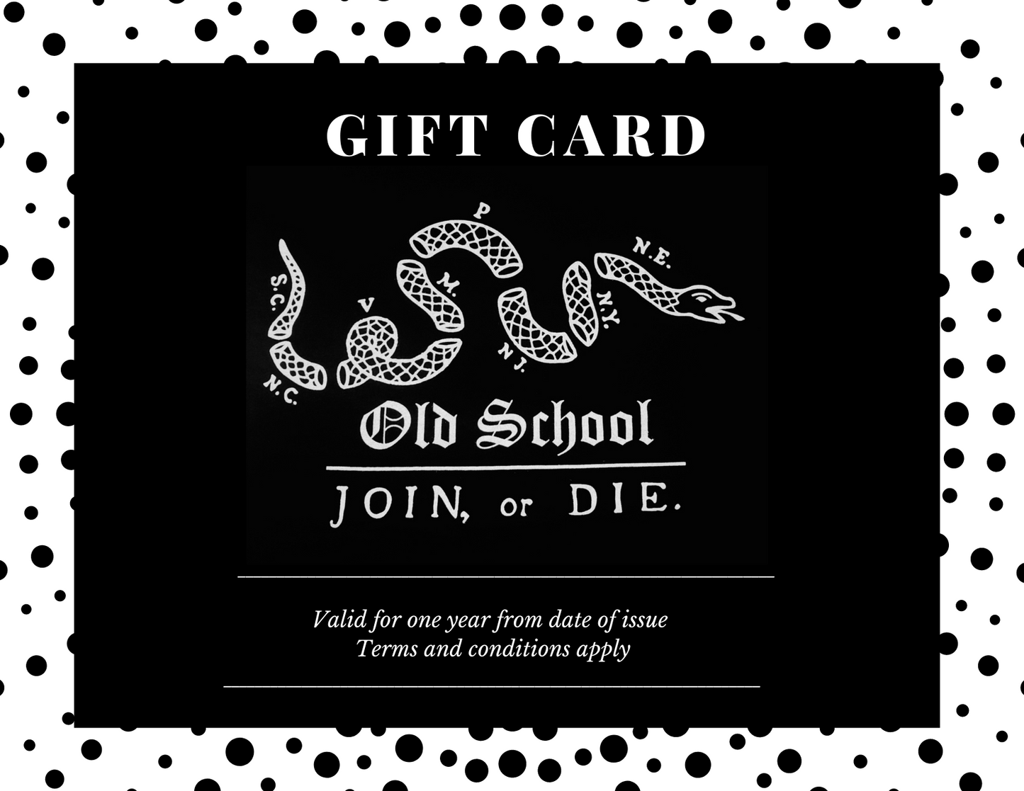 Old School Company Gift Card